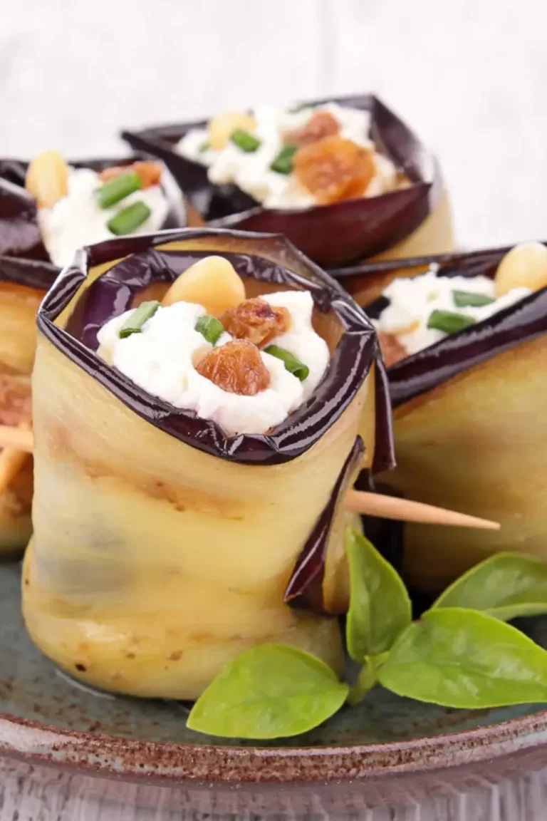 Aubergine och Ostcharlotte